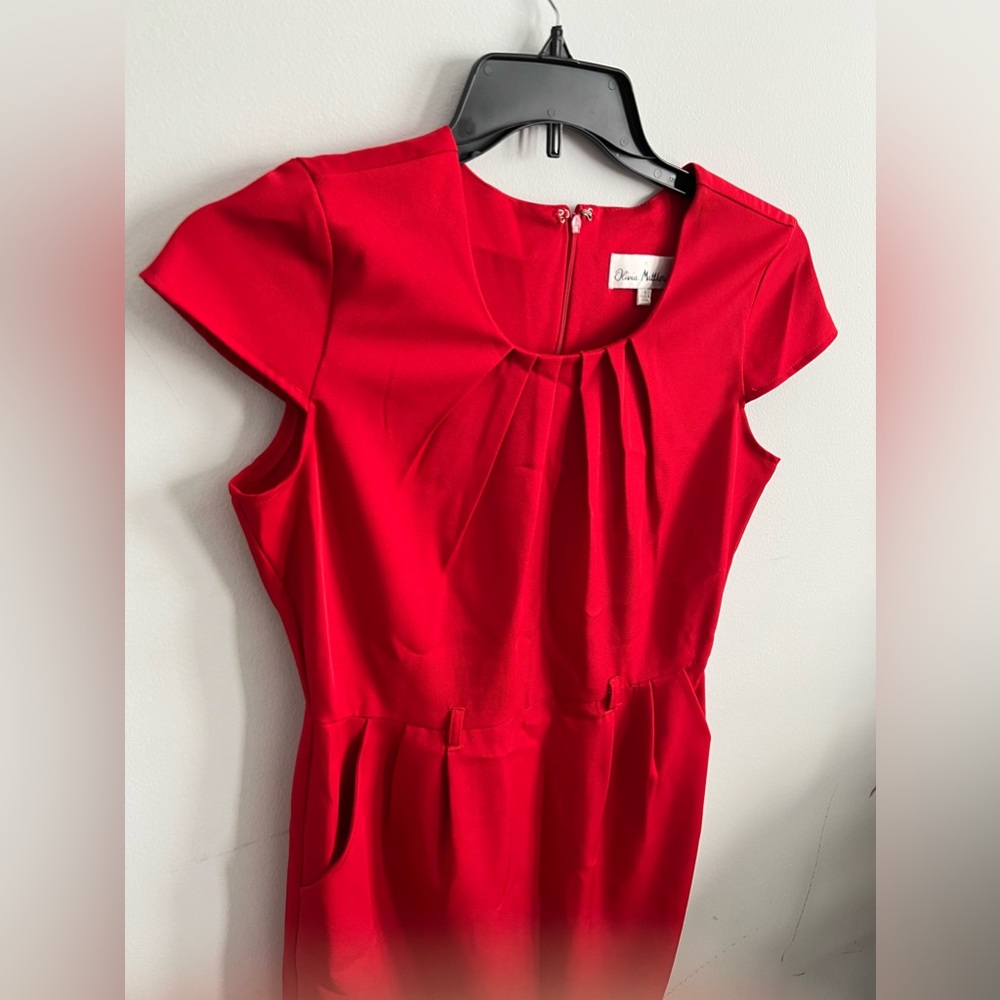 Olive Mathews Red Dress